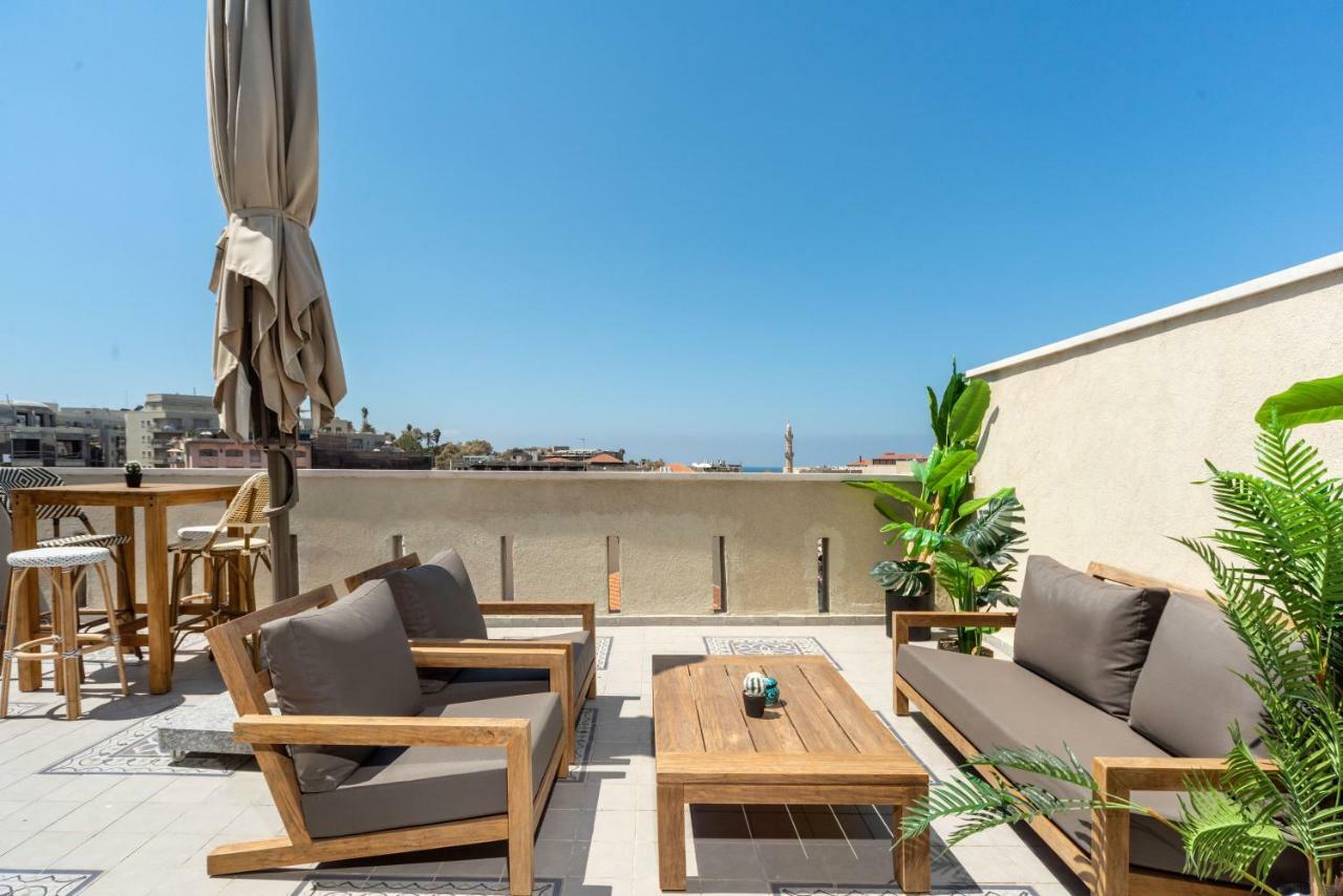 Duplex With Sea View Terrace Above The Flea Market تل أبيب المظهر الخارجي الصورة