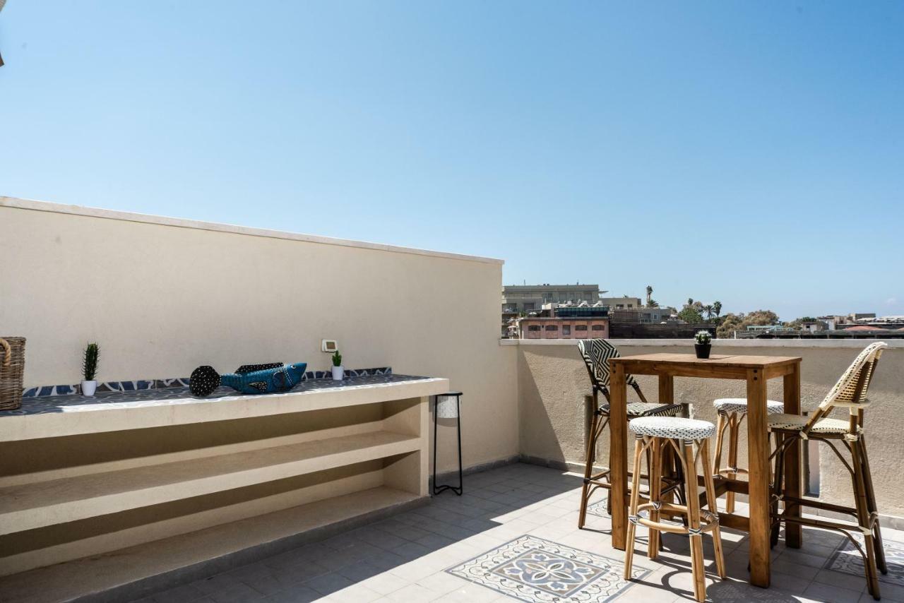 Duplex With Sea View Terrace Above The Flea Market تل أبيب المظهر الخارجي الصورة