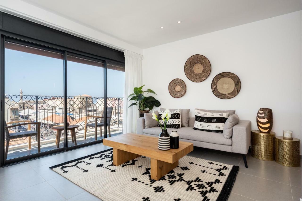 Duplex With Sea View Terrace Above The Flea Market تل أبيب المظهر الخارجي الصورة